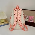 thumbnail image 4 of Bow Backpack for Women 3Pcs Set Kawaii Coquette Nylon Backpack Cute College Laptop Rucksack Fashion Travel Daypack 2025 New (Pink Strawberry), 4 of 14