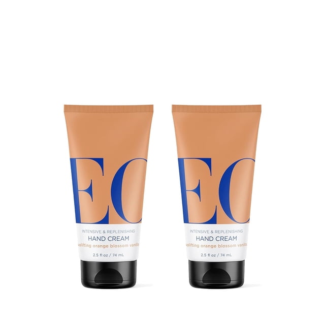 Crema de manos EO de flor de naranjo y vainilla 75 ml (paquete de 2)