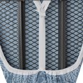 thumbnail image 3 of Better Homes & Gardens Ironing Board Cover - 18x54, Cotton, Recycled Polyester, Felt Padded, Reversible, Scorch Resistant, Mutlicolor Demask Blue/Gray Pattern to Solid Blue, 3 of 6