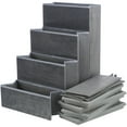 thumbnail image 4 of TRIXIE 4-Step Foldable Velour Pet Stairs with Storage, Gray, 4 of 8