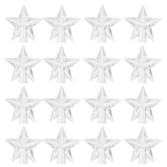 HOMEMAXS 100 Pcs Light Tree Toppers Covers Christmas Bulb Solar Pentagram Shell