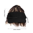 thumbnail image 3 of KAKOWELY Gorra de béisbol con cola de caballo rizada: Peluca elegante para mujer - Cola de caballo alta con visera para uso diario y fiestas. Peluca sintética., 3 of 4