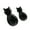 Black, variant on 2pcs Easy Installation Decorative Plastic Cats Hooks With Adhesive Backing Storage Organizers For Coats Keys Accessories