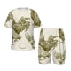 thumbnail image 1 of Fotbe Chickens Pijama Estampada de 2 Piezas para Niños – Ropa de Dormir de Manga Corta Cómoda para Niños y Niñas, Camiseta y Shorts de Algodón-Large, 1 of 6