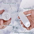 thumbnail image 3 of Silicone Travel Bottles for Toiletries TSA Approved Travel Size Containers Set 4 Pack Portable Leak Proof Refillable Cosmetic Squeeze Bottles Shampoo Hair Conditioner Body Lotion Bath Shower Gel, 3 of 7