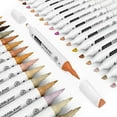 thumbnail image 4 of Arteza Professional EverBlend Dual Tip Artist Brush Sketch Markers, Skin Tones, Alcohol-Based, Replaceable Tips - 36 Pack, 4 of 6