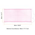 thumbnail image 2 of Unique Bargains 77.2' Adjustable Drawstring Feather Catcher Airy Skirt Mesh Bird Cage Net Cover, Pink 2 Pack, 2 of 5