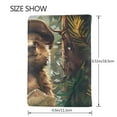 thumbnail image 3 of Pofeuu Jungle Hat Bear Print Travel Document Organizer Passport Holder Men Women for Family (6.5 in x 4.5 in),Wallet Holder Credit Card Clutch Bag Case, 3 of 5