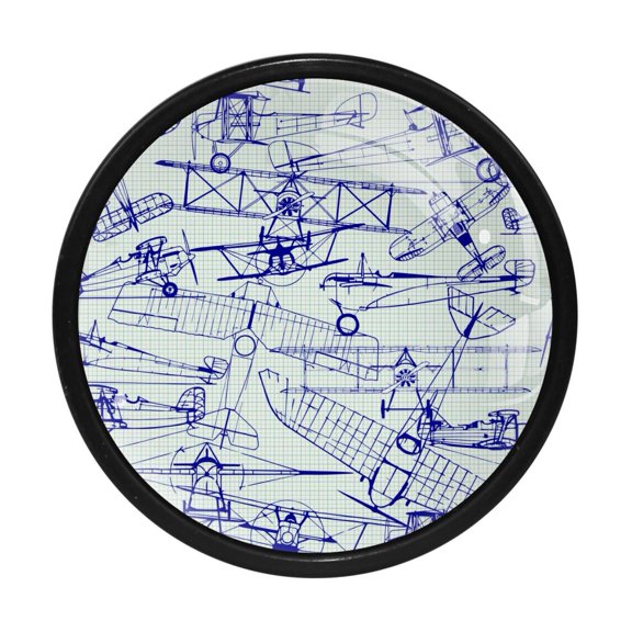 4 Pcs Vintage Nostalgic Jets Knobs for Kitchen Cabinet Cupboard Dresser Bookcase Drawer Pulls Handles Round Home Decor