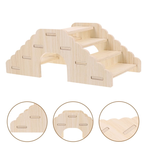 Milisten Guinea Pig Climbing Ladder Hideout Small Pets Training Ladder Chinchilla Ladder Cage Plaything
