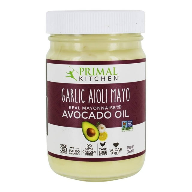 Primal Kitchen - Real Mayo Made with Avocado Oil Garlic Aioli - 12 fl. oz.