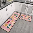 thumbnail image 2 of Kitchen Rug Set of 2 Absobent Christmas Kitchen Mats for Floor,Xmas Snowflake Winter Happy New Year Kitchen Runner for Bathroom,Room Bath (47x17+30x17 Inches), 2 of 6