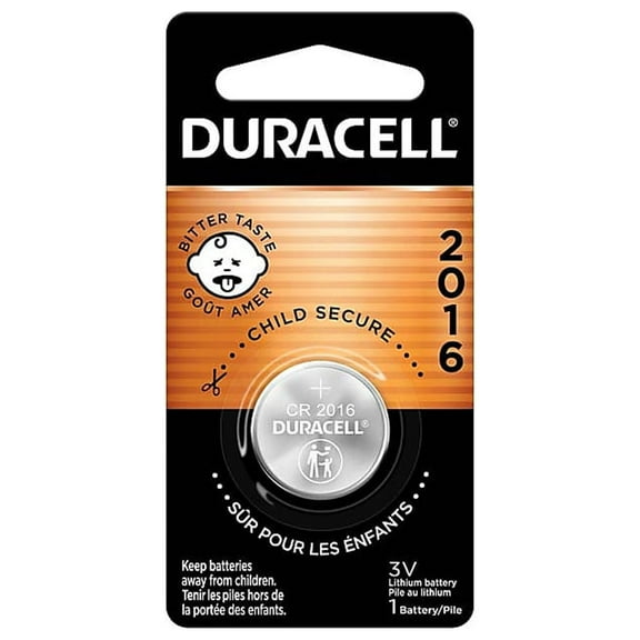 Duracell 2016 3V Lithium Coin Battery 1/Pack (DL2016BPK) 273144