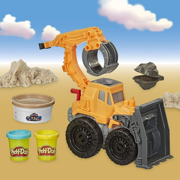 Play Doh Wheels Front Loader Toy Truck for Kids Ages 3 and Up with