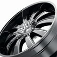 thumbnail image 3 of Mazzi Rolla-374 24X9.5 5X127/5X139.7 18Et 87Cb Gloss Black/Milled, 3 of 3