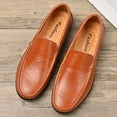 thumbnail image 2 of Men's Casual Loafers Slip On Leather Shoes Lightweight Driving Shoes Moccasins Classic Penny Loafer Flats Boat Shoes, 2 of 9