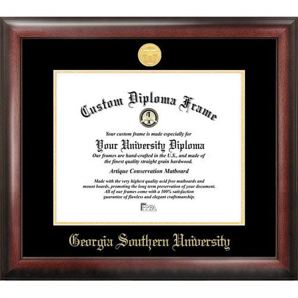 Campus Images GA987GED-1512 15 x 12 in. University of Georgia Gold Embossed Diploma Frame - Satin Mahogany