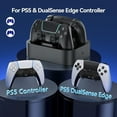 thumbnail image 2 of Party-Ready PS5 Charger Station for DualSense & Edge - Fast Dual Controller Drop & Charge Dock with Cable for PlayStation 5-Black, 2 of 7