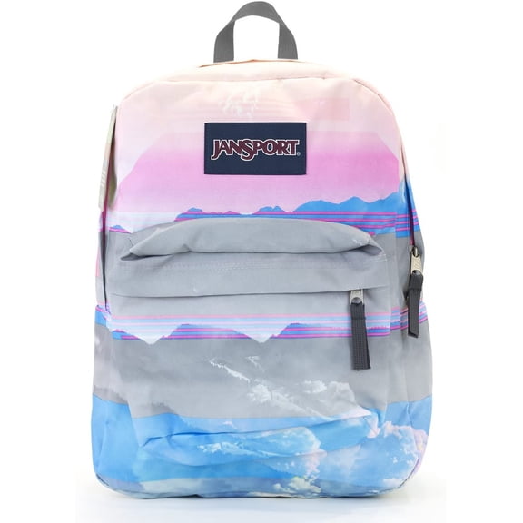 JanSport Superbreak Backpack (Multi Linear Skies)