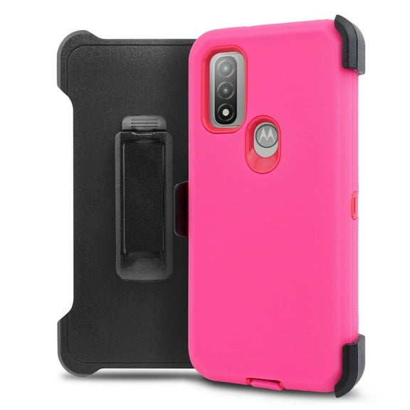 for Moto G Pure 2021 Motorola G Power 2022 Phone Case Dual Layer Full-Body Rugged Clear Back Case Drop Resistant Shockproof Case with Built In Screen Protector