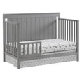 thumbnail image 4 of Oxford Baby Lazio 4-in-1 Convertible Crib, Dove Gray, GREENGUARD Gold Certified, Wooden Crib, 4 of 7