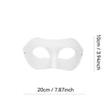 thumbnail image 2 of Unfinished White Eye Mask, Masquerade Mask for Student, Carnival Mask for Student, Halloween Craft Kits, 8X4 Inch Blank Diy Paper Pulp Mask, Smooth Blank Surface for Painting,, 2 of 7