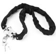 thumbnail image 1 of Candado para bicicleta de acero Oxford resistente a la corrosión, antirrobo, con cadena, color negro, 1 of 12