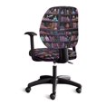 thumbnail image 4 of Chririnla Magic Bookshelf Print Office Chair Slipcover Stretchable Office Chair Covers for Friends, Decorative Washable Split Stretchable Seat Cover for Gaming Chair, 4 of 8