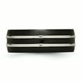 thumbnail image 3 of Titanium Grooved 8mm Black IP-plated Brushed & Polished Band, 3 of 10