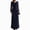 Navy, variant on Women's Plus Size Cowl Neck Ruched Maxi Dress Long Sleeve Draped Slim Fit Solid Formal Evening Elegant Dress S-2XL