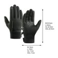 thumbnail image 4 of harmtty 1 Pair Practical Anti-slid Warm Gloves Warm-keeping Windproof Fabric Sport Gloves for Unisex,Black, 4 of 8