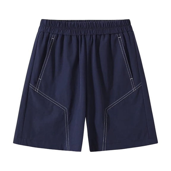 Karoyedx Toddler Boys Clothes Kids Cargo Shorts for Boys Elastic Waistband with Drawstring with Double Pockets Navy Size,12-13 Years