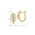 thumbnail image 3 of 1/3 Carat (Ctw I2-I3, I-J) Diamond Hinged Hoop Earrings in 14K Yellow Gold for Women, 3 of 4