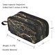 thumbnail image 2 of Estuche para bolígrafos, bolsa de papelería Fustylead Trendy Black Marble, 2 of 7