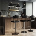 thumbnail image 3 of Home Square 32" Steel and Vegan Leather Barstool in Black - Set of 3, 3 of 10