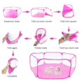 thumbnail image 4 of VONKY Tent for Small Animals Hexagonal Breathable Pet Tent Portable Exercise Fence for Rabbits Hamster pink, 4 of 6