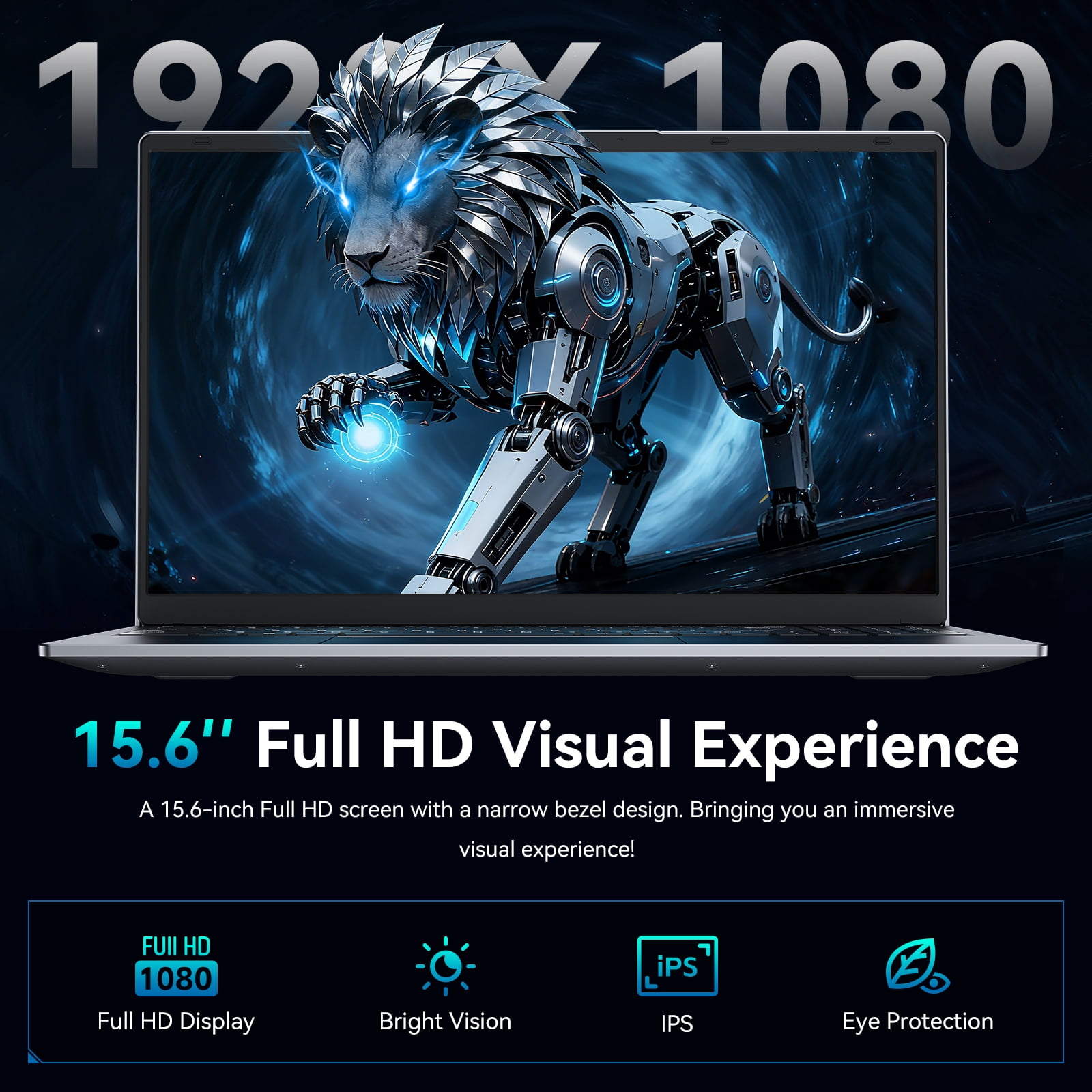 15.6” Laptop,8GB RAM 256GB SSD,Windows 11 Pro,Intel Core i3(Up to