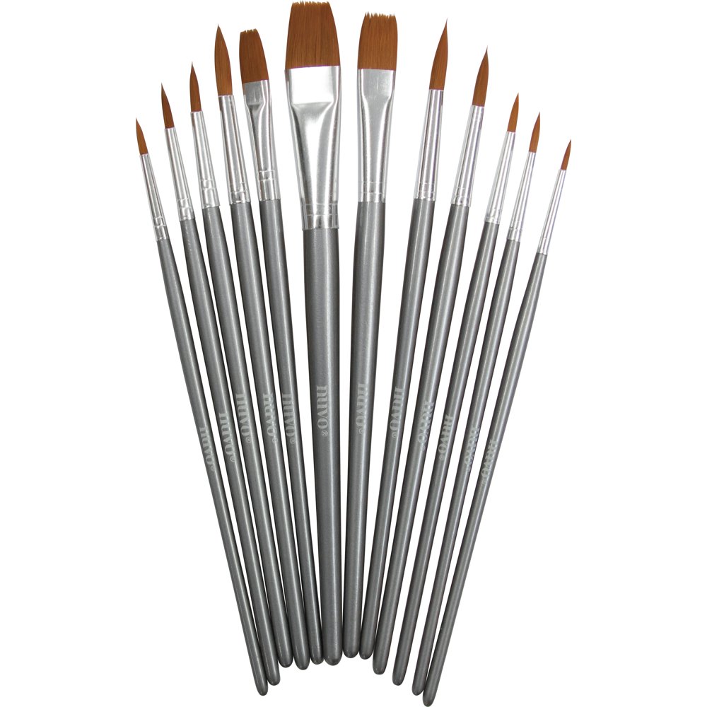 Nuvo Paint Brushes 12/Pkg