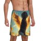 thumbnail image 2 of Fotbe Golden Cloud Winged Dog Pantalones Cortos de Pijama para Hombre, Ropa de Dormir, Pantalones de Pijama Cortos para Hombre-Large, 2 of 6