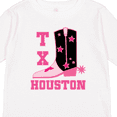 thumbnail image 4 of Inktastic Houston Texas Cowgirl Girls Long Sleeve Toddler T-Shirt, 4 of 5