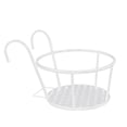 thumbnail image 2 of Hanging Railing Planter Baskets Iron Art Hanging Baskets Flower Pot Holder Hanger Iron Potted Plants Rack Over The Rail Fence Pots Stand for Balcony Porch Fence, 2 of 7
