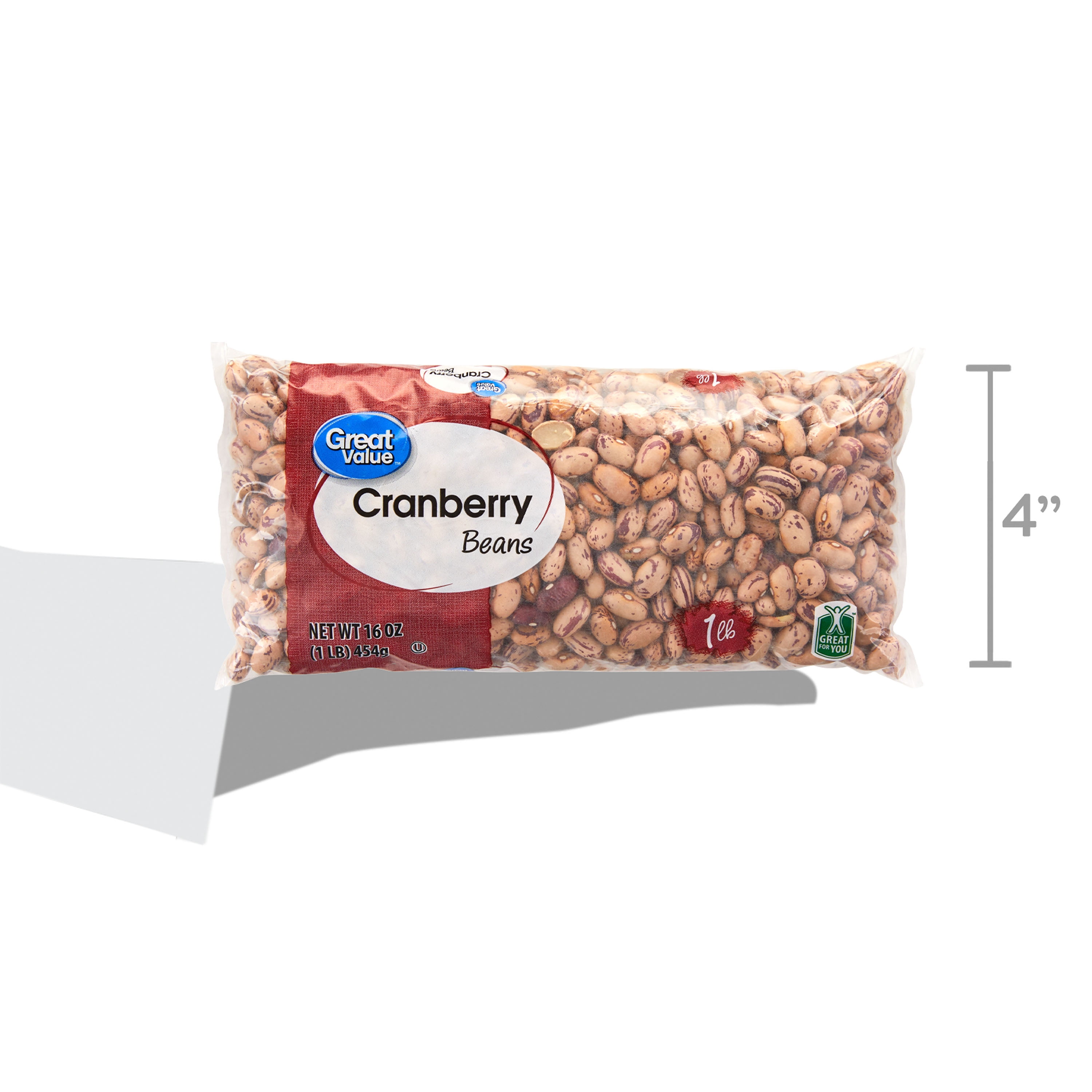 Great Value Cranberry Beans, 1 lb