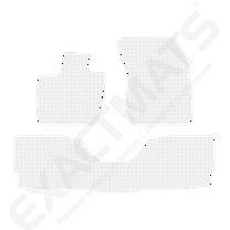 ExactMats - Premium Clear Overlay Floor Mats, Made In USA - Fits Ford Fusion 2017-2020 / 2 Front & Uni-Rear Mats