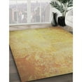 thumbnail image 3 of Ahgly Company Machine Washable Indoor Square Transitional Mustard Yellow Area Rugs, 3' Square, 3 of 7