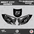 thumbnail image 3 of Kalair GFX Graphics Kit for Kawasaki KX 250F (2009-2012) Night-city Series, 3 of 5