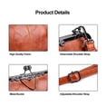thumbnail image 2 of 2026 New Elegant Waterproof Women’s Leather Kiss-Lock Tote Handbag, Oil Leather Shoulder & Crossbody Bag for Daily Use, 2 of 6