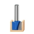 thumbnail image 5 of Unique Bargains 19mm Dia 8mm Shank Bottom Cleaning Router Bit 2 Flutes Carbide Tipped Cutter Uncoated for Woodworking, 5 of 5
