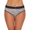 thumbnail image 2 of 3 Pack Vanity Fair Women's Flattering Lace Hi-Cut Panties, 13280, Assorted Colors, Print, Size 6, 2 of 4