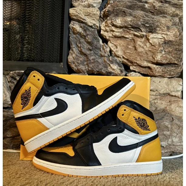 Jo r-dan 1 Retro OG High Yellow Toe (Taxi) ~ 555088-711 ~ Size 10.5