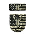 thumbnail image 2 of HELLHERO American Flag and Deer Toilet Lid Dust Cover Set for Fits All Toilet Shapes Polyester Fabric Adjustable Stretchy Fabric Reusable Soft Dustproof Comfortable and Practical, 2 of 8